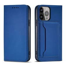 Hurtel Magnet Card Case Samsung Galaxy S23+ mágneses flipes tok pénztárcával, állvánnyal, kék tok és táska