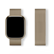 Hurtel Milanese Loop csereszíj Apple Watch 38/40/41mm - arany színű okosóra kellék