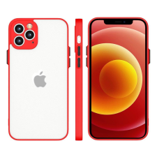 Hurtel Milky Case szilikon rugalmas, áttetsző tok Samsung Galaxy A42 5G piros tok és táska