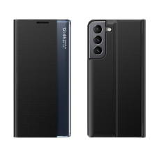 Hurtel New Sleep Case Samsung Galaxy S23 tok flip állvány fekete tok és táska