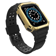 Hurtel Protect Strap Band Apple Watch 7 / SE (41/40 / 38mm) csereszíj fekete okosóra kellék