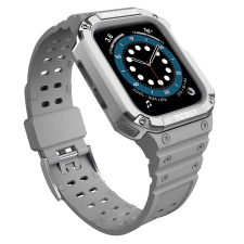Hurtel Protect Strap Band Apple Watch 7 / SE (41/40 / 38mm) csereszíj szürke okosóra kellék