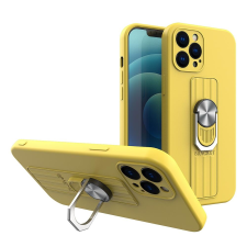 Hurtel Ring tok szilikon tok iPhone 11 Pro max sárga tok és táska