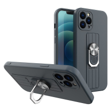 Hurtel Ring tok szilikon tok ujjra helyezhető, állvánnyal Samsung Galaxy A33 5G kék tok és táska