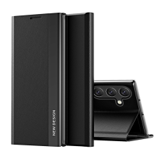 Hurtel Sleep Case Pro kinyitható tok Samsung Galaxy S25 - fekete tok és táska