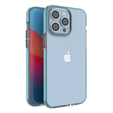 Hurtel Spring Case iPhone 14 Pro Max szilikon tok kerettel világoskék színben tok és táska