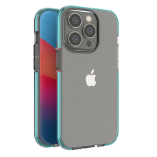 Hurtel Spring Case tok iPhone 14 Pro szilikon tok kerettel világoskék színben tok és táska