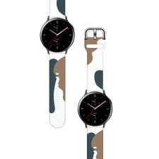 Hurtel Strap Moro okosóra csereszíj Samsung Galaxy Watch 46mm csuklópánt karkötő Camo fekete (1) tok okosóra kellék