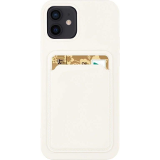 Hurtel Szilikon Tok Bankkártyatartóval Samsung Galaxy A42 5G Fehér (9145576228807) tok és táska