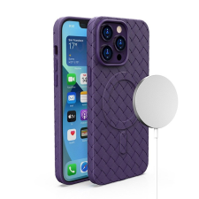 Hurtel Szövött tok iPhone 15 Pro Max - Lila tok és táska