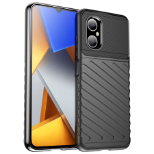 Hurtel Thunder Case tok Xiaomi Poco M4 5G fekete tok és táska
