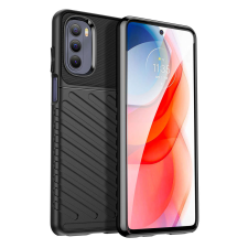 Hurtel Thunder tok Rugalmas ütésálló telefontok Motorola Moto G Stylus 2022 fekete tok és táska