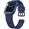 Hurtel Triple Protection Csereszíj Apple Watch SE, 9, 8, 7, 6, 5, 4, 3, 2, 1 - 41, 40, 38 mm, Tengerészkék (9145576276129)