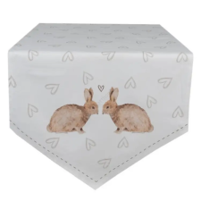  Húsvéti nyuszis asztali futó - 50x160cm - Bunnies in Love lakástextília