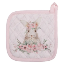  Húsvéti nyuszis edényalátét gyerek -  16x16cm - Floral Easter Bunny lakástextília