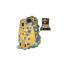 Hűtőmágnes (MDF lap) 5,5x7,5cm,Klimt:The Kiss mit Sonnenblumen hűtőmágnes