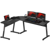 HUZARO Hero 6.0 Gamer asztal - Fekete (HZ-HERO 6.0 BLACK)