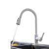  Húzza ki a konyhai csaptelepet, sokoldalú spray -módokat, rozsdamentes acél szerkezetet, Cf04043whwm fehér