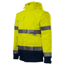 HV Guard 4 in 1 jacket unisex fluoreszkáló sárga XL férfi kabát, dzseki