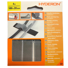 HYDERON Tépőzáras Csík Öntap.100*20 Kábel.Szürke 4Db/Cs Hyderon barkácsolás, csiszolás, rögzítés