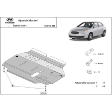  Hyundai Accent, 2006-2018 - Motorvédő lemez autóalkatrész