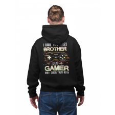  I&#039;m brother and gamer - Unisex Zipzáros Pulóver női pulóver, kardigán