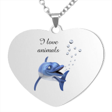  I love animals medál lánccal, választható több formában és színben nyaklánc