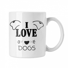  I love dogs - Fehér Bögre bögrék, csészék