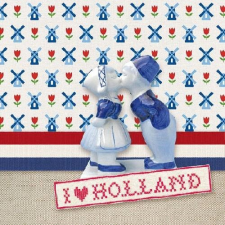 I love Holland papírszalvéta 33x33cm,20db-os asztalterítő és szalvéta