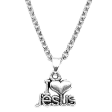 I Love Jesus medál lánccal vagy kulcstartóval medál