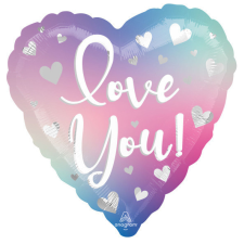 I love You, Szeretlek fólia lufi 43 cm party kellék