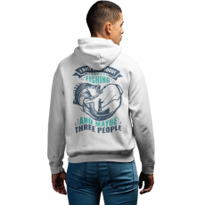  I only care about fishing - Unisex Zipzáros Pulóver