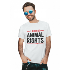  I support animal rights - Férfi Póló férfi póló
