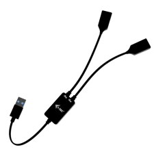 I-TEC 2-portos USB3.2 HUB Black U3CBLHUB2A kábel és adapter