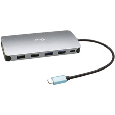 I-TEC TEC USB-C fém Nano 3x kijelző dokkoló állomás + 100W teljesítményszállítás laptop kellék