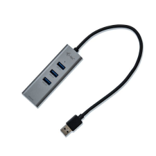 I-TEC USB 3.0 Metal 3 port HUB Gigabit Ethernet (U3METALG3HUB) (U3METALG3HUB) hub és switch