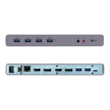 I-TEC USB-C / USB-A 3.0 4K Dual Video Docking Station - docking station (CADUAL4KDOCK) - Notebook dokkoló laptop kellék
