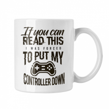  I was forced to put down my controller - Fehér Bögre bögrék, csészék