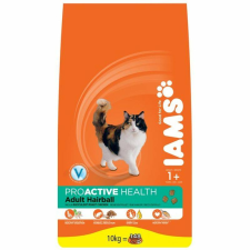 Iams Cat Adult Hairball Chicken macskatáp 10kg macskaeledel