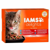  Iams Cat Delights SEA IN GRAVY multipack, többféle halas íz, ízletes szószban 12x85g