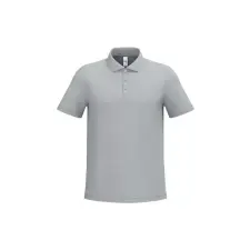  IB295 férfi galléros pamut piké póló, Ideal Pacific Grey-2XL férfi póló