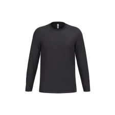  IB313 Unisex Ideal 150 hosszú ujjú pamut póló, Ideal Black-S férfi póló
