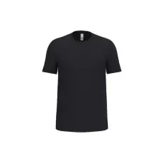  IB316 Unisex  Ideal 170 rövid ujjú, körkötött pamut póló, Ideal Black-M