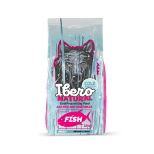  Ibero Hidegen sajtolt kutyatáp adult M/L FISH 12 Kg kutyaeledel