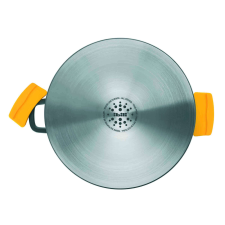 Ibili Ibili-Evolution fazék fedővel, alumínium, 28x12,5 cm, fekete/sárga edény