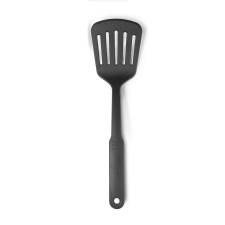 Ibili-Soft perforált spatula, nejlon, 31,5 cm, fekete konyhai eszköz
