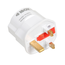 iBox uk/eu power socket adapter white iaukeu kábel és adapter