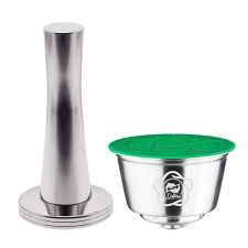 iCafilas Tölthető kávékapszula Nescafé Dolce Gusto kávéfőzőkhöz (legújabb típus) tamperrel kávéfőző kellék