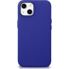 Icarer Litchi Prémium Bőr Tok iPhone 14 Mágneses Bőr Tok Magsafe Sötétkék Wmi14220709-Db (ICR362)