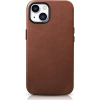 Icarer Olajviasz Prémium Bőr Tok iPhone 14 Plus Mágneses Bőr Tok Magsafe Barna Wmi14220703-Rb (ICR335)